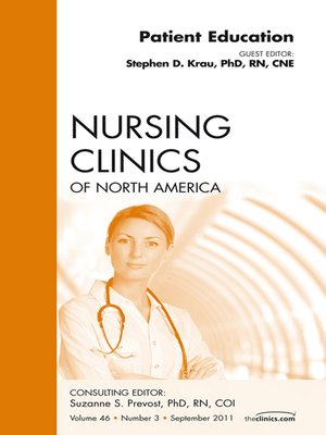 cover image of Patient Education, an Issue of Nursing Clinics